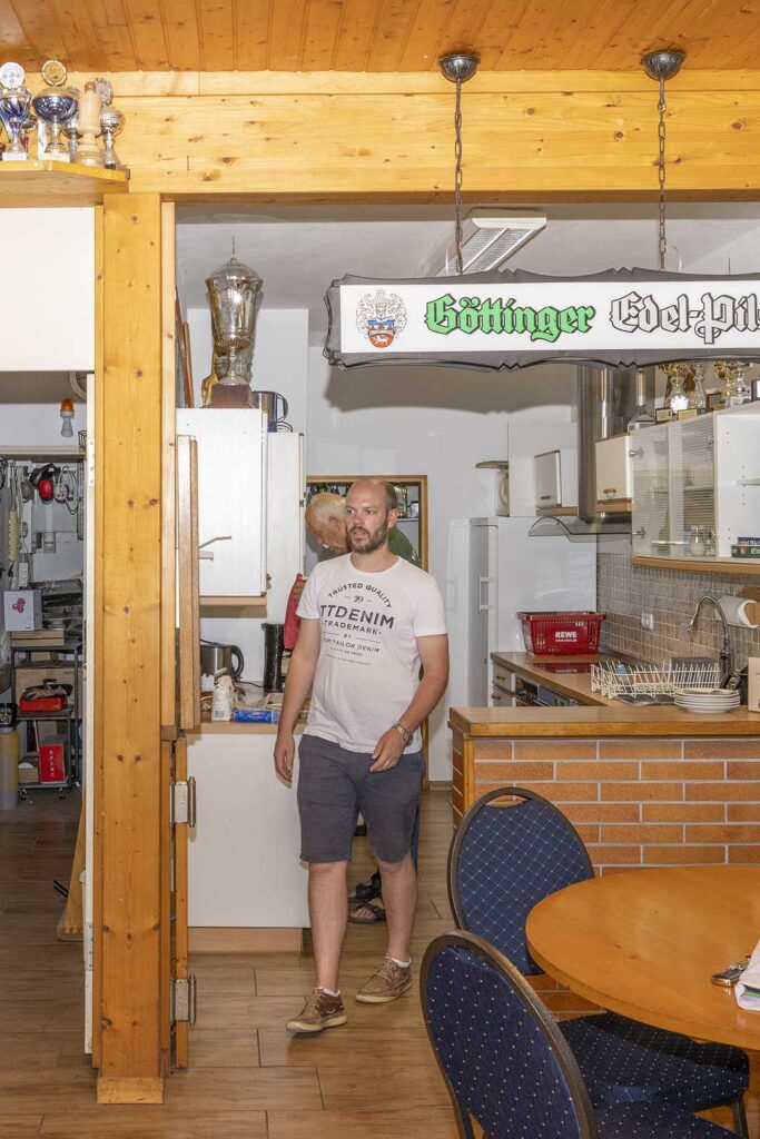 Johannes im Service-Bereich